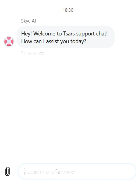 Atención al cliente Tsars casino